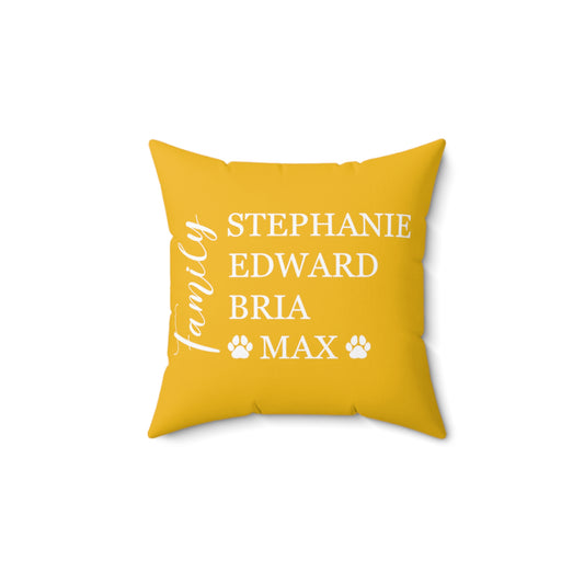 Colorful Family Pillow